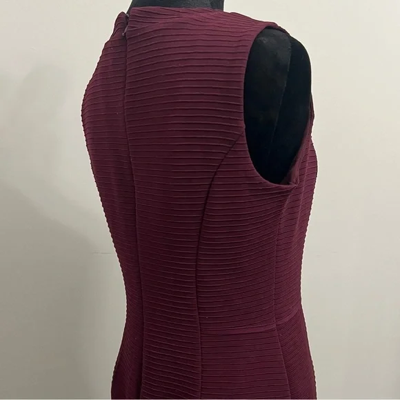 Liz Claiborne Burgundy Sleeveless Dress - M - Picture 4 of 7
